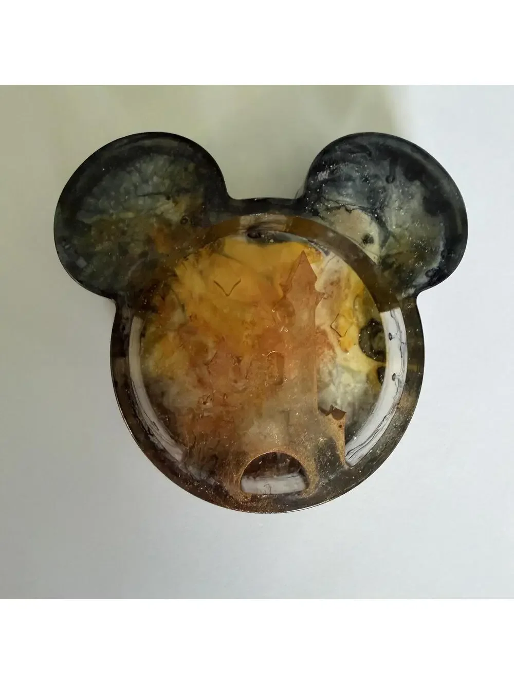 Handcrafted Resin Mickey Mouse Castle Trinket